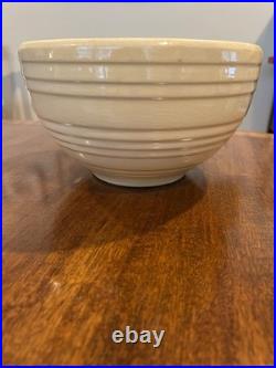 10 McCoy Pottery YellowithCream Ribbed Beehive Vintage Mixing Bowl
