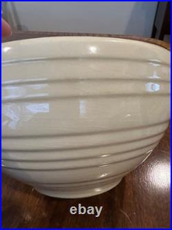 10 McCoy Pottery YellowithCream Ribbed Beehive Vintage Mixing Bowl 10 McCoy Pottery YellowithCream Ribbed Beehive Vintage Mixing Bowl