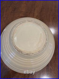 10 McCoy Pottery YellowithCream Ribbed Beehive Vintage Mixing Bowl