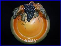 10% OFF! 11 1/2 vintage pottery grape cluster plate low bowl