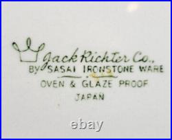 11 Pc Sasai Ironstone Jack Richter Serving Salad Bowls Set Vintage Floral Japan