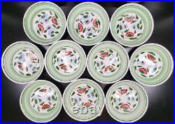 11 Pc Sasai Ironstone Jack Richter Serving Salad Bowls Set Vintage Floral Japan