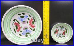 11 Pc Sasai Ironstone Jack Richter Serving Salad Bowls Set Vintage Floral Japan