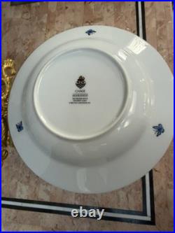 12 Peaces Lynn Chase Jaguar Jungle Rimmed Soup Bowl 24 karat trim