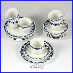 14 pcs Vintage Rorstrand Swedish Blue Coffee Set +Bowl +Milk Jug CH STÅLHANE