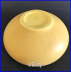 1908 Yellow Rookwood Bowl Arts Crafts Pottery matte glaze antique vtg