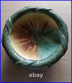 1910-1920 Stunning Fulper Tiger Eye Footed Bowl 9