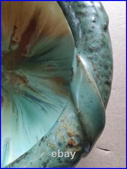 1910-1920 Stunning Fulper Tiger Eye Footed Bowl 9