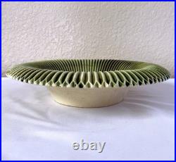 1915-1925 Roseville Pottery Donatello #61 12 Rolled Edge Plate Bowl Dish Rare