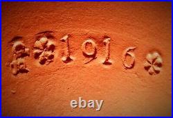 #1916 DAVID GIL vtg bennington pottery terra cotta conical planter vtg cone vase