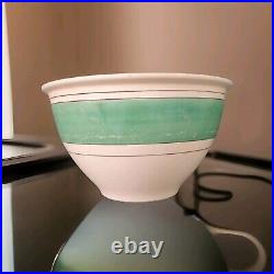 1920's Roseville Pottery Pitcher & Bowl Set Green Stripe