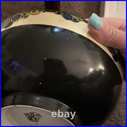 1940 Leighton B&L pottery footed 9 Bowl Clarice Cliff Style Art Deco England