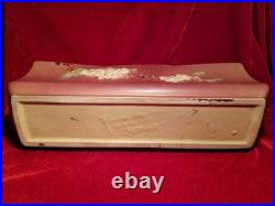 1940s Roseville Pottery Snowberry 369-12 Console Bowl Pink 15 vtg Art Deco MCM