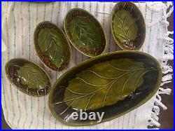 1950's-1960's Vintage california pottery salad bowl and serving dish set