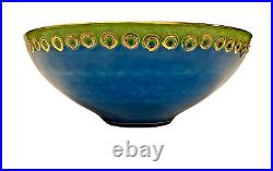 1960s Bitossi Italian Pottery by Aldo Londi for Rosenthal Netter 11 Center Bowl