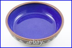 1970s Vintage David Mischke Studio Art Pottery Serving Bowl Putney Vt Artist