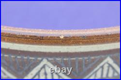 1970s Vintage David Mischke Studio Art Pottery Serving Bowl Putney Vt Artist