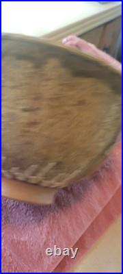 1980 handthrown pottery bowl. 6 x 11. Signed Green and brown