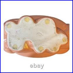 1981 Vintage Jaru Pottery RARE Abstract Centerpiece Bowl Pink