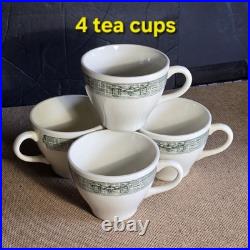 20 Pcs Set! Vintage Green Currier & Ives Country Scenes Wooden Box Plates, Cups+ 20 Pcs Set! Vintage Green Currier & Ives Country Scenes Wooden Box Plates, Cups+