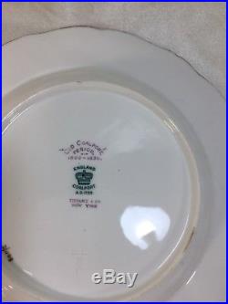 (2) Vintage Coalport OLD COALPORT Rimmed Soup Bowls #6919/2, 8411/C for TIFFANY