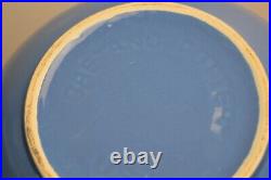 2 Vintage Gaetano Pottery Bowls Large Mixing Serving USA Handmade Blue Green