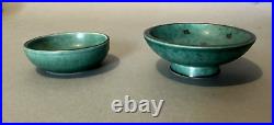 2 Vintage Gustavsberg Sweden Art Pottery Bowls