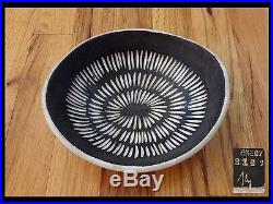 #2 Vtg 50s INGRID ATTERBERG Upsala Ekeby Sweden NEGRO Pottery Ceramic Bowl Dish