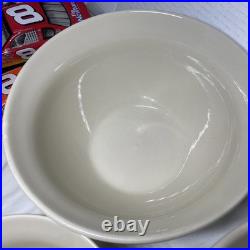 3 Roseville Ohio Friendship flower accent Pottery Mixing Bowls Lg. 6Qt4QT 2Qt