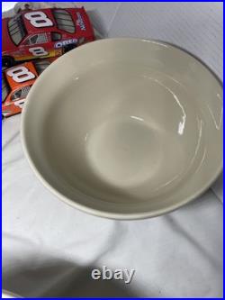 3 Roseville Ohio Friendship flower accent Pottery Mixing Bowls Lg. 6Qt4QT 2Qt