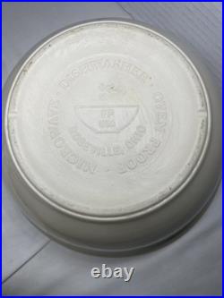 3 Roseville Ohio Friendship flower accent Pottery Mixing Bowls Lg. 6Qt4QT 2Qt