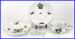 3pc Herend Porcelain Bowl Cup & Saucer in Rothschild Birds Vintage Hand Painted