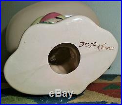 40s KAYE of HOLLYWOOD vtg california art pottery movie star lady head vase bowl