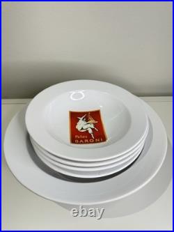 4 Pottery Barn Vintage Posters + 1 Large Bowl Excellent Condition