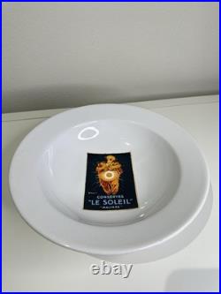 4 Pottery Barn Vintage Posters + 1 Large Bowl Excellent Condition