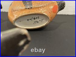 4 Vintage Bitossi for Goodfriend Pheasant Bird Pottery Bowls Italy Aldo Londi