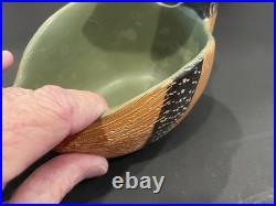 4 Vintage Bitossi for Goodfriend Pheasant Bird Pottery Bowls Italy Aldo Londi