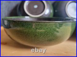4 Vintage Japan Bowls 6-3/8 Handcrafted Mino Ware Pottery Stamped MCM 4 Vintage Japan Bowls 6-3/8 Handcrafted Mino Ware Pottery Stamped MCM