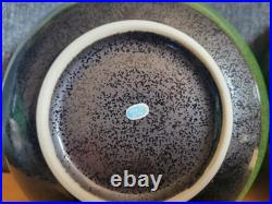 4 Vintage Japan Bowls 6-3/8 Handcrafted Mino Ware Pottery Stamped MCM