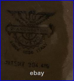 4 Vtg 60s Laveno Diamondstone Green Daisy Margherita MCM Cereal Bowls A. Campi