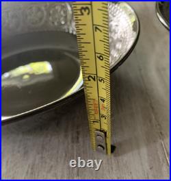 4 Vtg 60s Laveno Diamondstone Green Daisy Margherita MCM Cereal Bowls A. Campi