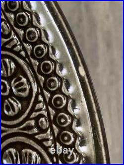 4 Vtg 60s Laveno Diamondstone Green Daisy Margherita MCM Cereal Bowls A. Campi