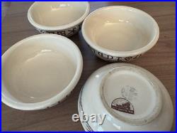 4 Wallace China Westward Ho Rodeo Pattern 6 Bowl Original Vintage Rare