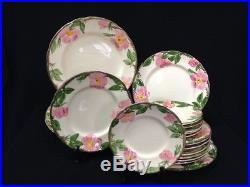 59 pcs. Vintage Franciscan Desert Rose Plates Bowls Cup Saucers