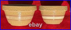 5pc VTG RRB Co. Roseville Ohio Stoneware Pottery 9, 8, 7, 6, 5 Mixing Bowls