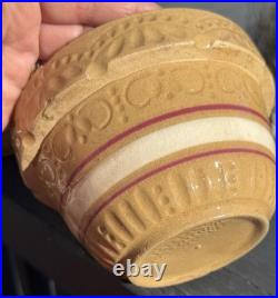 5pc VTG RRB Co. Roseville Ohio Stoneware Pottery 9, 8, 7, 6, 5 Mixing Bowls