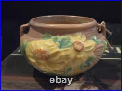 661-3 Rare Roseville Art Pottery Peony Jardinare Vintage Pottery