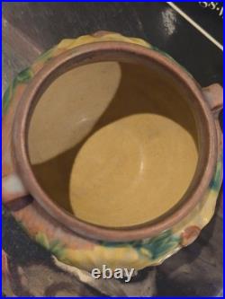 661-3 Rare Roseville Art Pottery Peony Jardinare Vintage Pottery