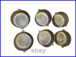 6 Bennington Potters 1641 Lug Bowl Trinket Dish 5 Pottery Handles Mustard