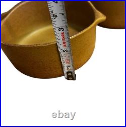 6 Bennington Potters 1641 Lug Bowl Trinket Dish 5 Pottery Handles Mustard